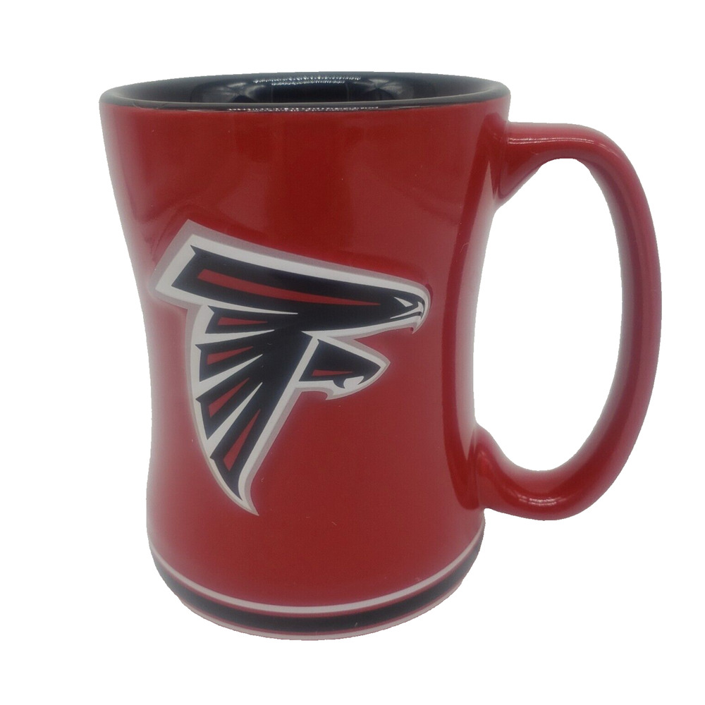 2016 Atlanta Falcons‎ 14oz Sculpted Relief Coffee Mug NFL Licensed Black and Red